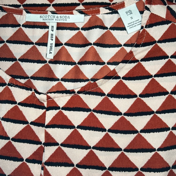EUC Scotch & Soda Maison Scotch Hip Hop Voila Geometric Print Shift Dress Size S - Picture 6 of 11